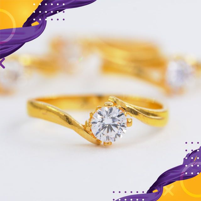 Gold ring diamond design online