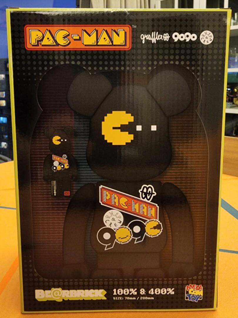 全新未開封400% ＆ 100% be@rbrick pac-man × grafflex × 9090