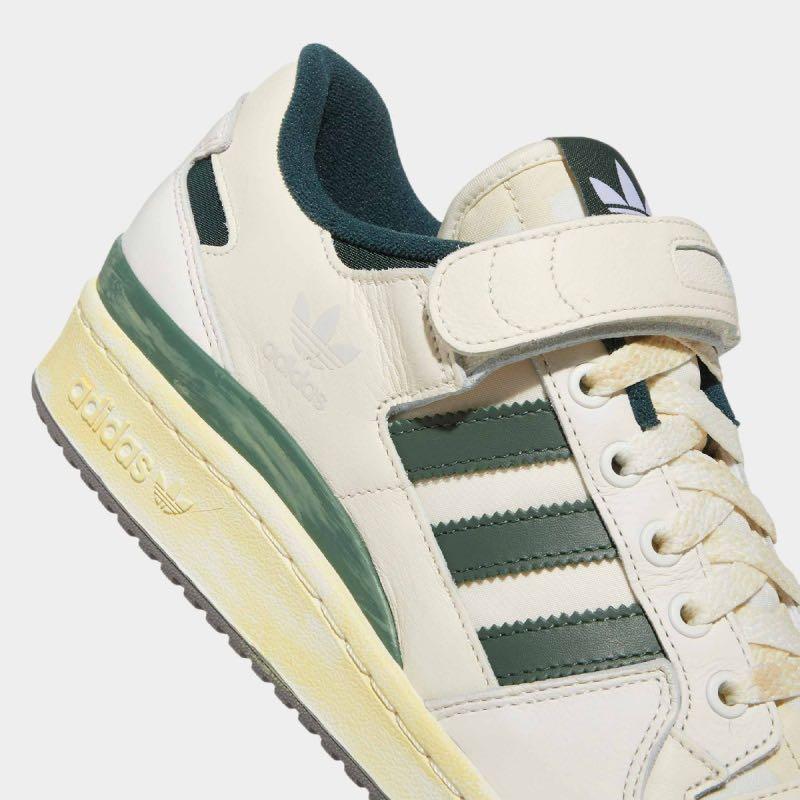 adidas gazelle silver green womens Adidas Forum 84 Low ADV Crystal White Dark Green Skateboard Shoes