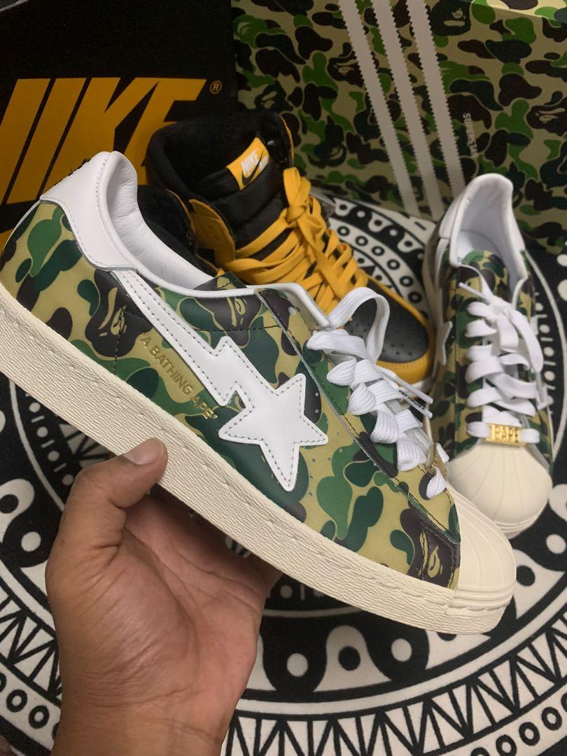 Adidas superstar 80 x bape abc camo Men s Fashion Footwear