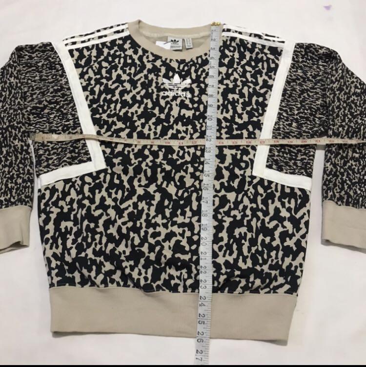 Adidas trefoil leopard leoflage design sweatshirt Women s Fashion