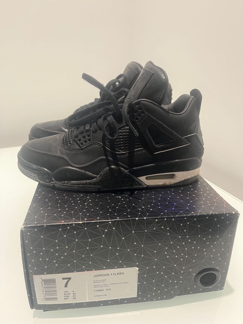 Air Jordan 4 Retro 11Lab4 Black Patent Leather 2015 launch