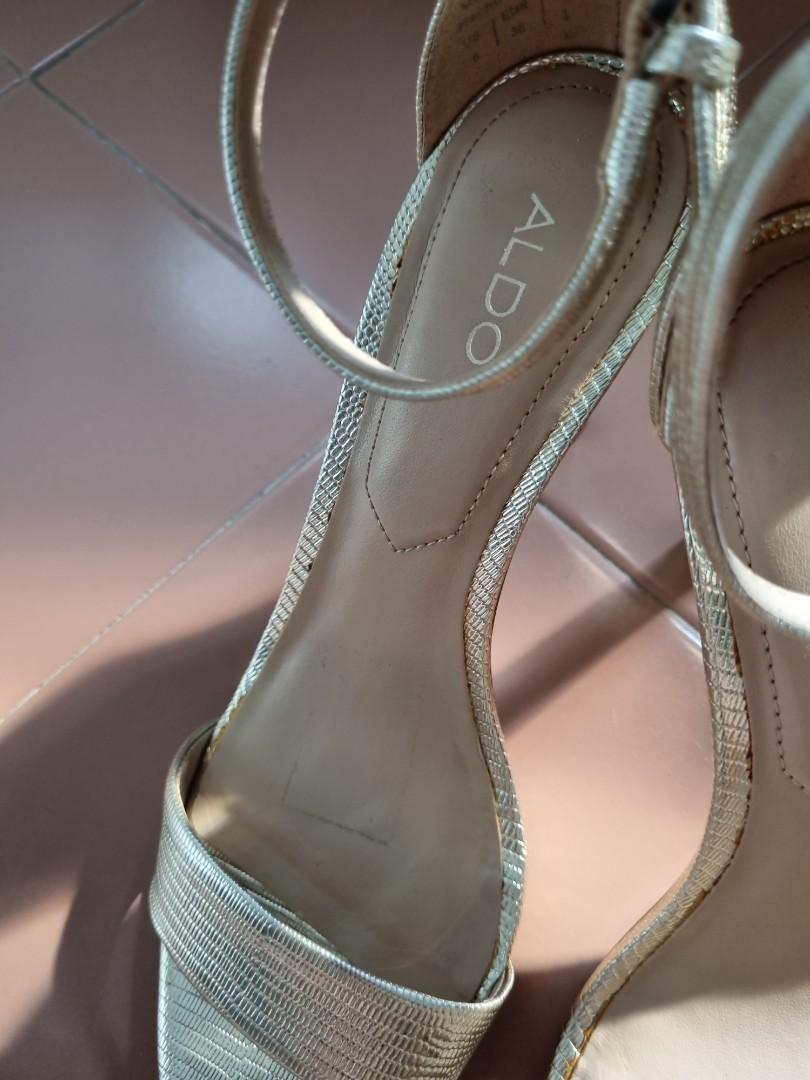 Champagne top high heels
