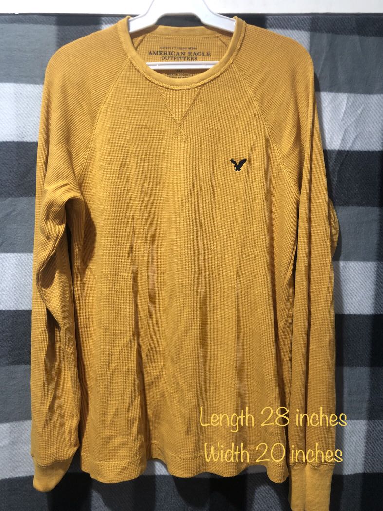 Yellow american eagle sweater on sale