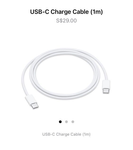 Authentic Apple USBC Charge Cable 1m, Mobile Phones & Gadgets, Mobile