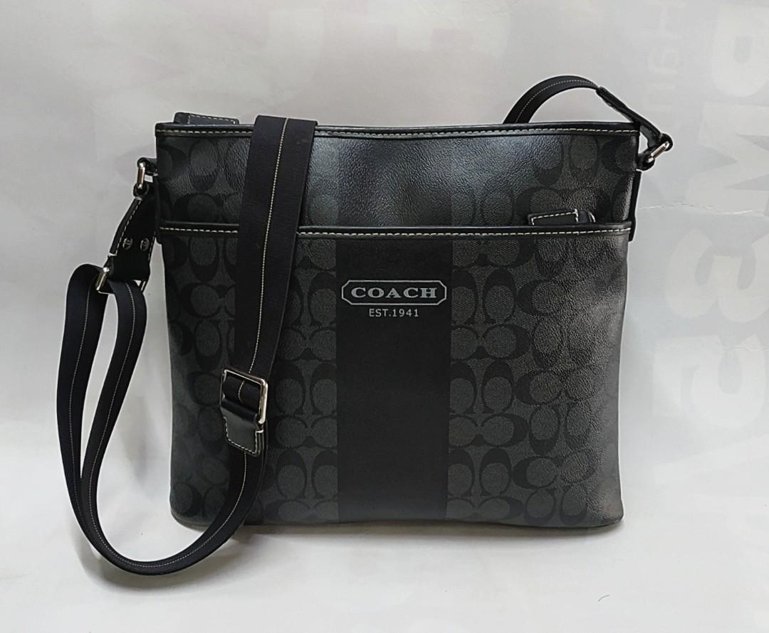 Authentic Coach Men s Zip Top Crossbody Messenger bag Men s
