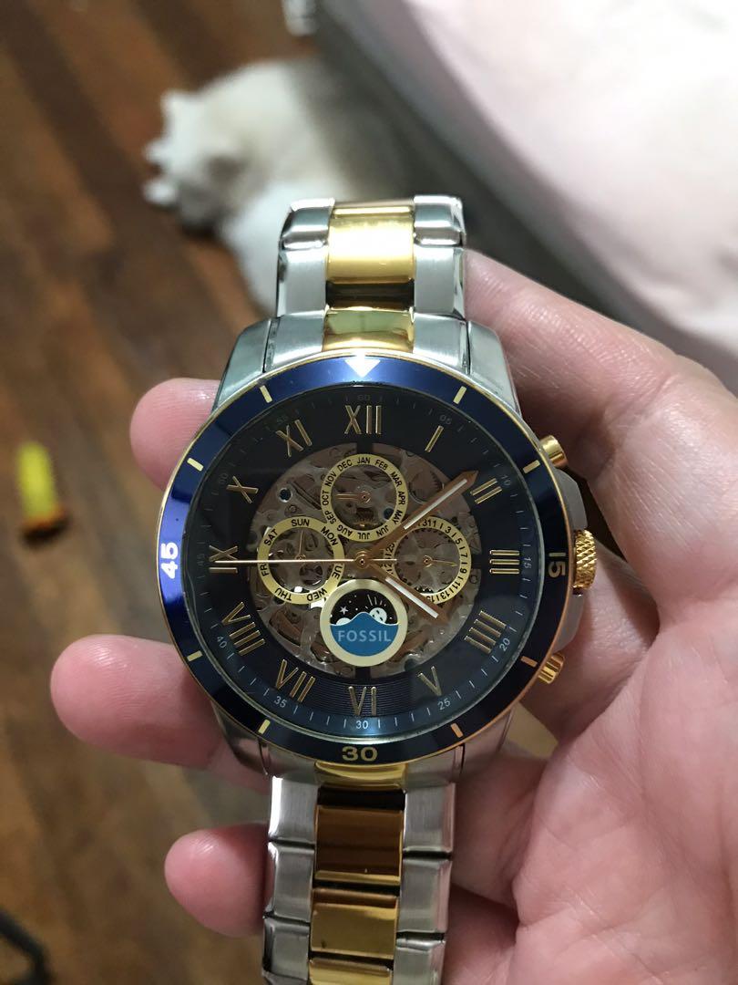 Fossil automatic chronograph sale watch