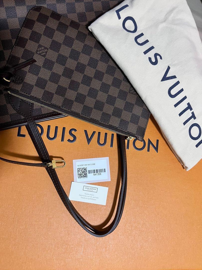 LOUIS VUITTON // Neverfull MM in Damier Ebene $1,695 You can never