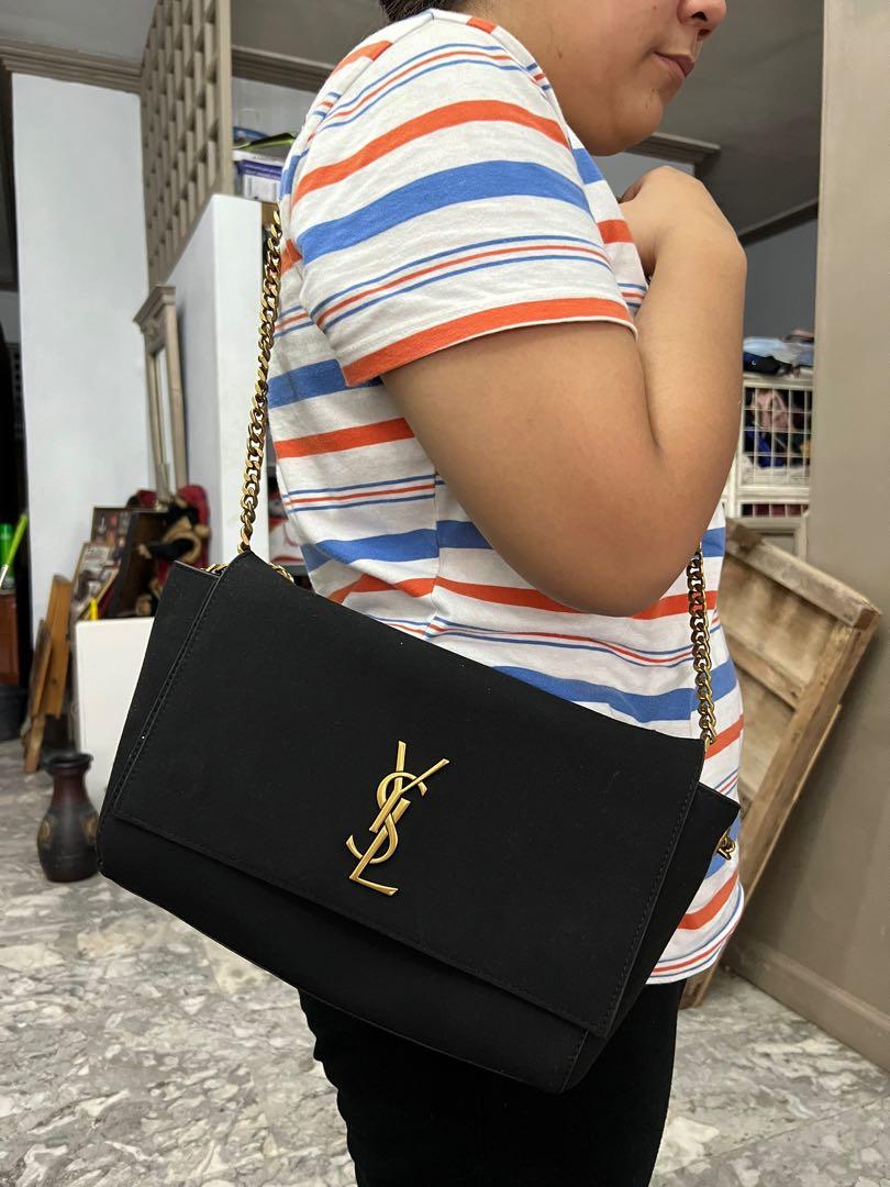 authentic YSL black reversible chain bag, Women's Fashion, Bags
