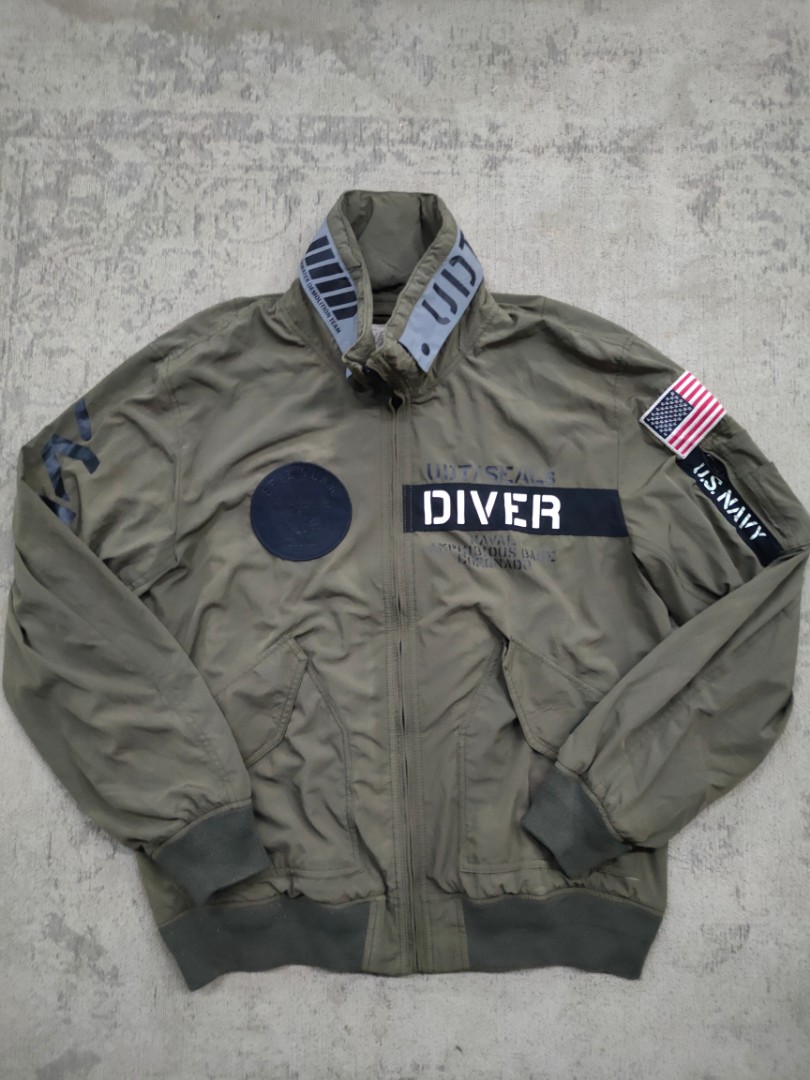 Avirex US Navy Frogman Jacket, Men's Fashion, Coats, Jackets and