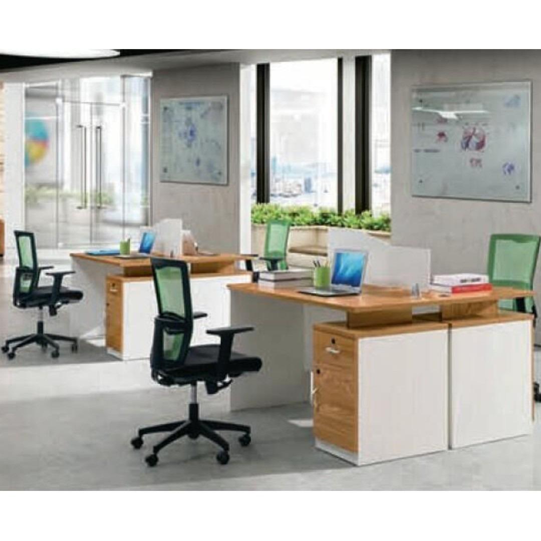 B31 Workstation w Partition, Office Table, System Furniture Cubicle ...