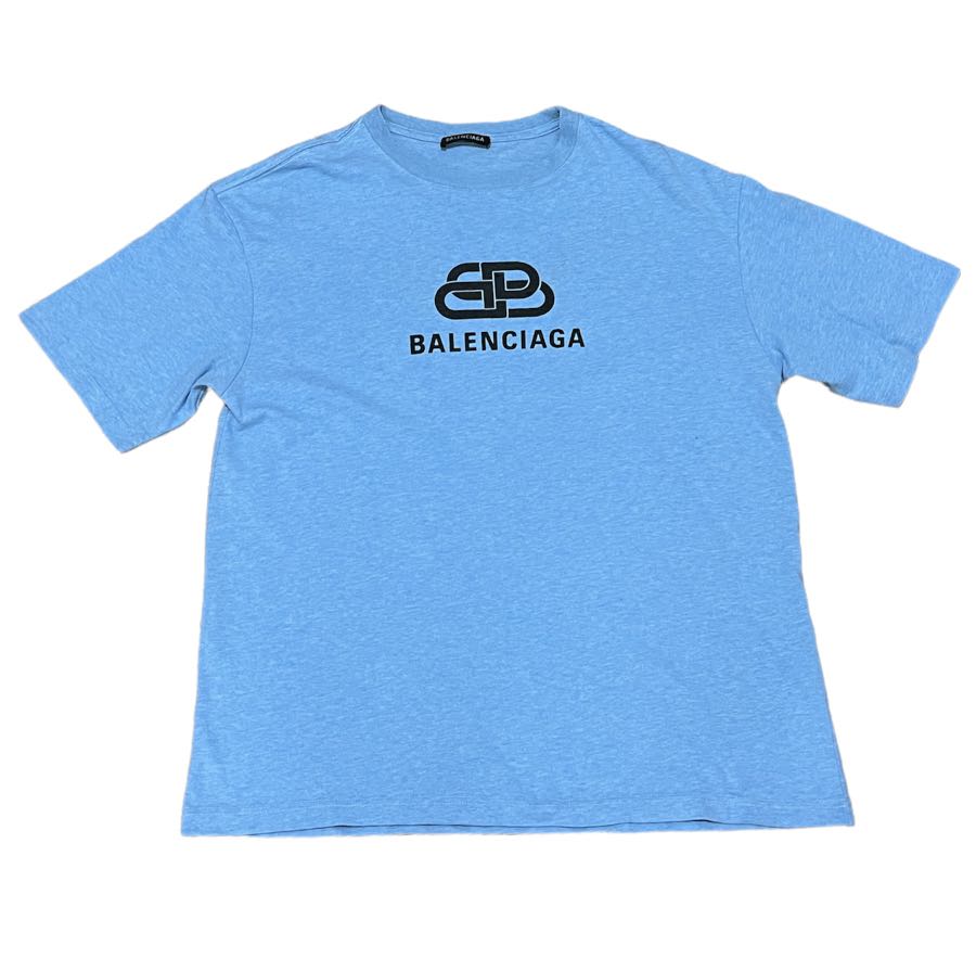 Shirt Balenciaga Blue size 37 EU tour de cou  collar in Cotton  33130150