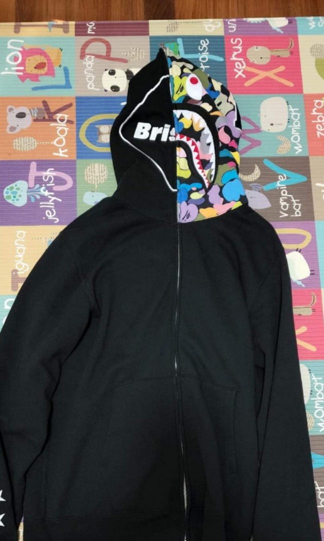 BAPE® X FCRB SHARK FULL ZIP HOODIE | www.agan.com.br