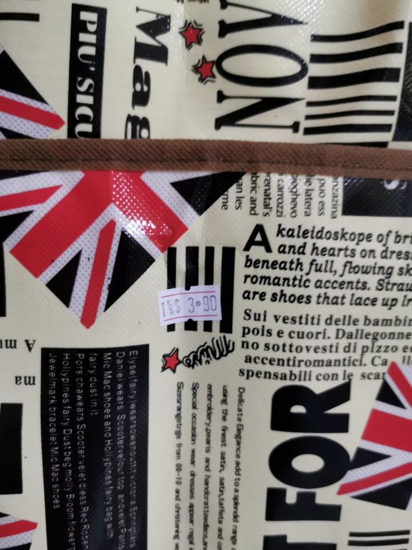 Big Plastic Bag for moving, Women's Fashion, Bags & Wallets, Shoulder