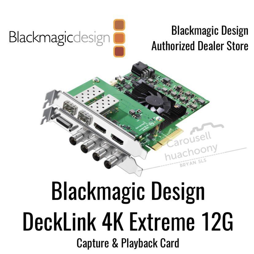 Blackmagic Design DeckLink 4K Extreme 12G Capture Playback Card