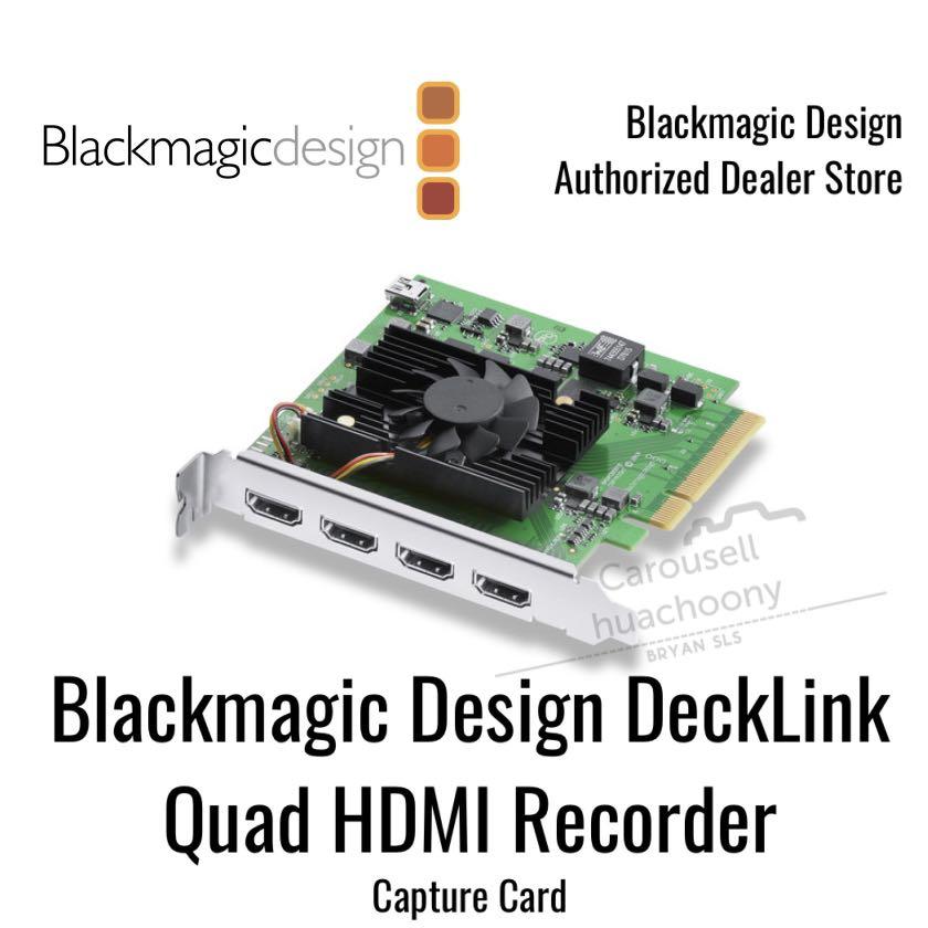 Design Quad HDMI Recorder Capture (NEW), Computers & Tech, Parts & Accessories, Computer Parts on Carousell