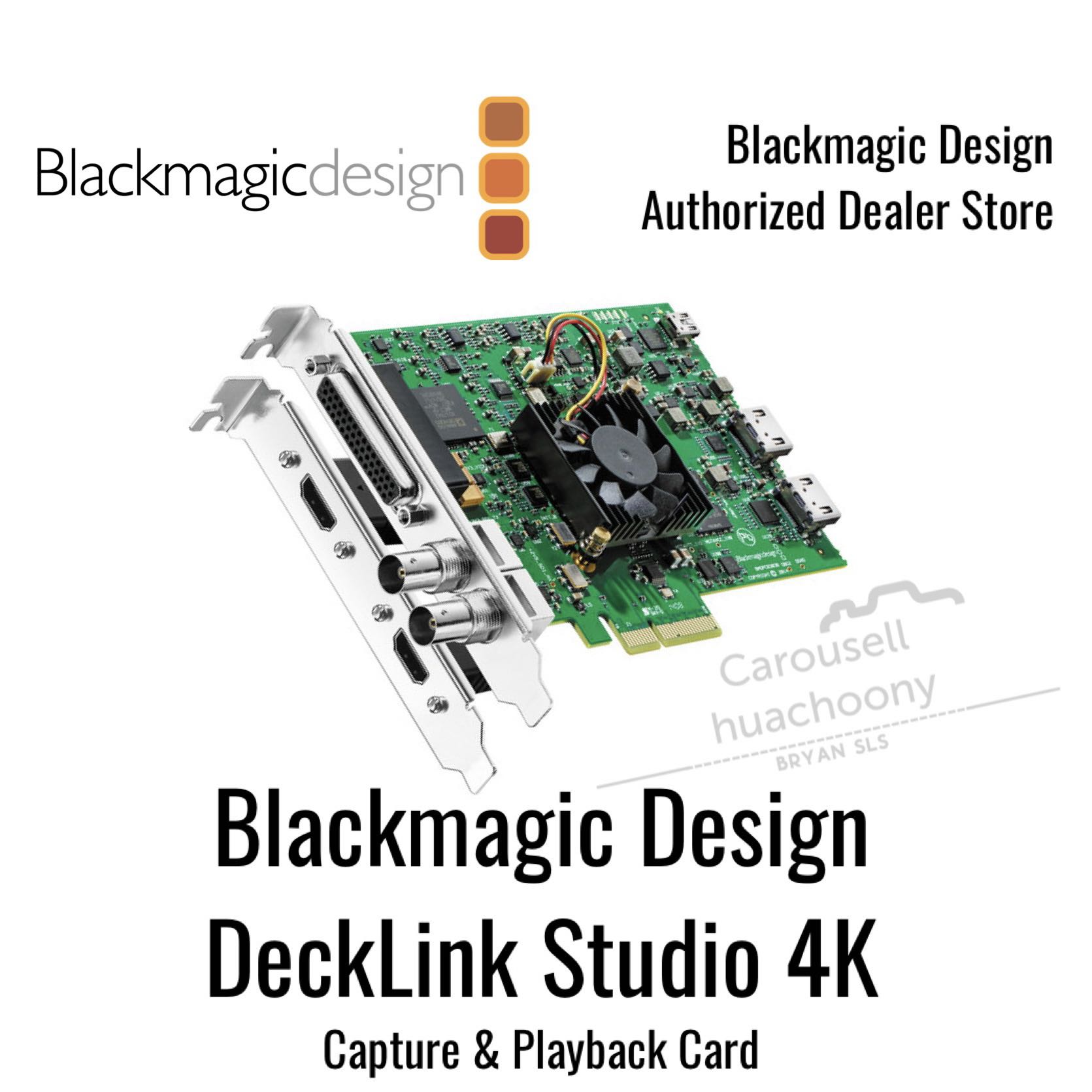 Blackmagic Design DeckLink Studio 4K (NEW), Computers & Tech, Parts &  Accessories, Computer Parts on Carousell