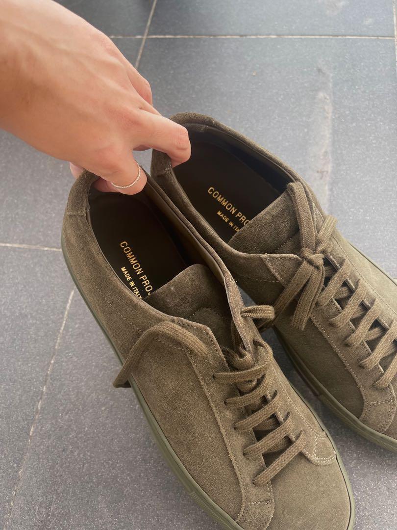 BNIB Common projects original Achilles sneakers suede green