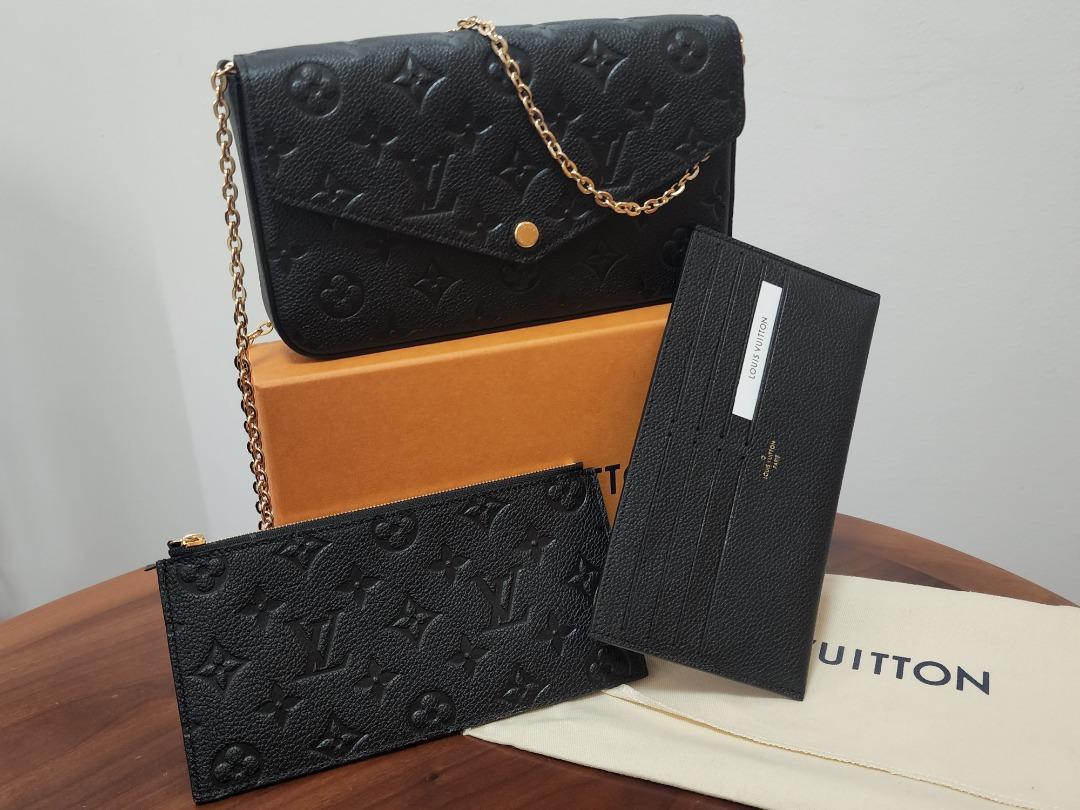 Louis Vuitton Felicie Pochette in Monogram Empreinte leather