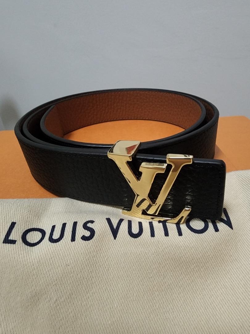 Louis Vuitton Men's Black and White Damier LV Initiales Reversible