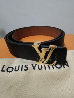 Authentic Louis Vuitton White Multicolor Canvas Fuchsia Pink LV Logo Belt 30mm Size 90/33