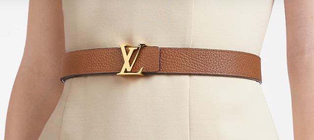Louis Vuitton LV Escale LV Initiales Reversible Belt 30MM Blue in Calfskin  Leather with Gold-tone - US