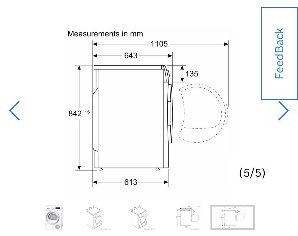 Bosch Heat Pump Dryer (made in Germany), TV & Home Appliances, Washing Machines and Dryers on