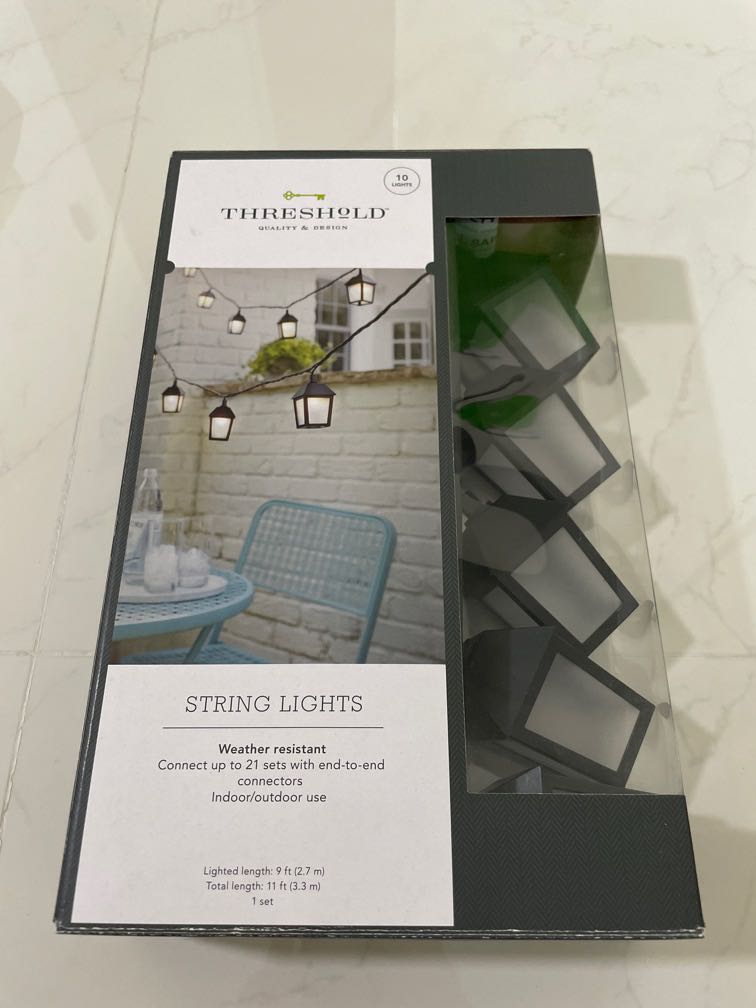 Brand new set of Threshold String Lights, Furniture & Home Living, Home ...