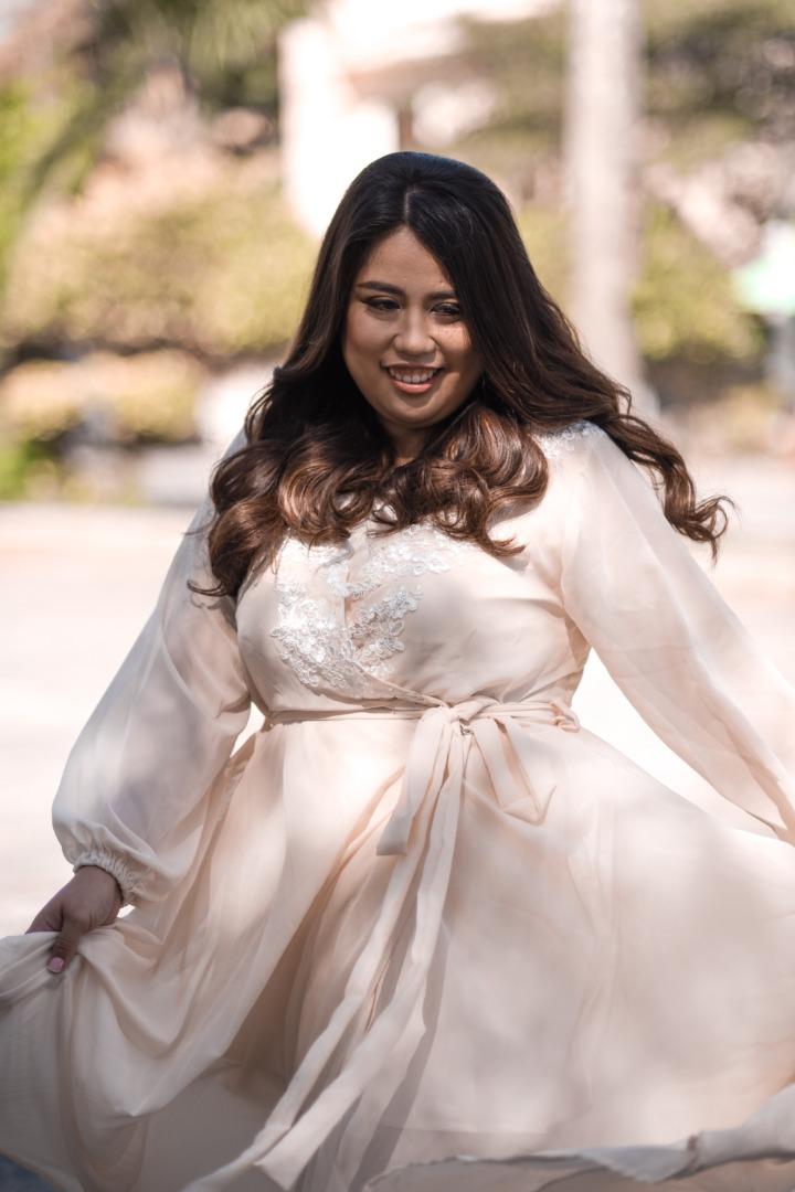 Plus size wedding robe top