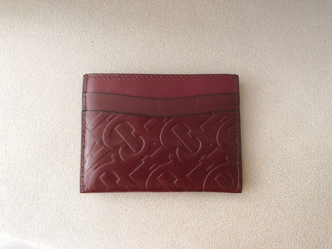 Burberry monogram leather card case discount