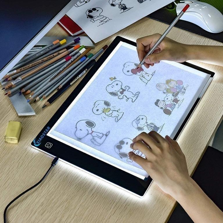 [C1252] Light Box Drawing A4,Tracing Board with Brightness Adjustable ...