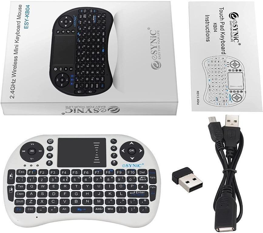⭐[C6401] ⭐eSynic Mini Wireless Keyboard 2.4G Mini Wireless XBMC