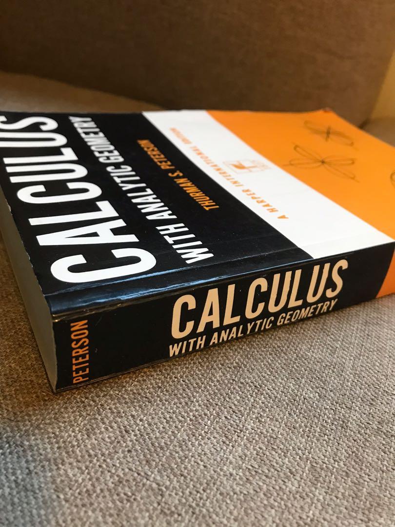 Calculus with analytic geometry thurman s peterson hobbies toys