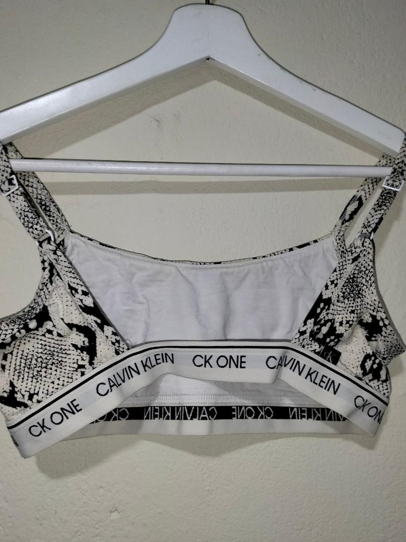 Calvin Klein Underwear Women's One Cotton Unlined Bralette - Various Snake  Print