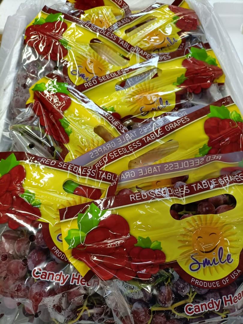 Candy Heart Red Seedless Grapes, Food & Drinks, Fresh Produce on Carousell