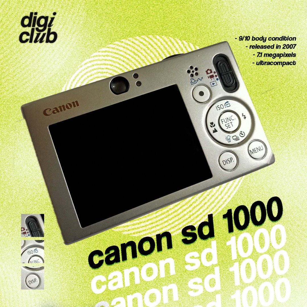 canon powershot sd1000 digicam, Photography, Cameras on Carousell