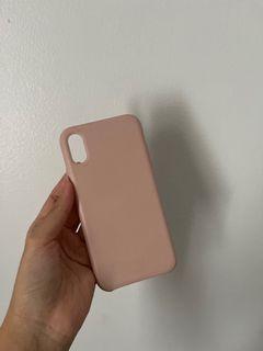 Case Iphone X soft / baby pink polos