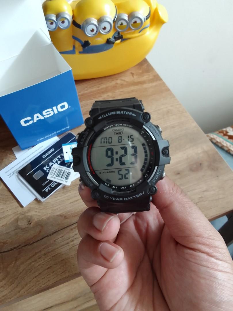Casio ae-1500wh, Fesyen Pria, Jam Tangan di Carousell