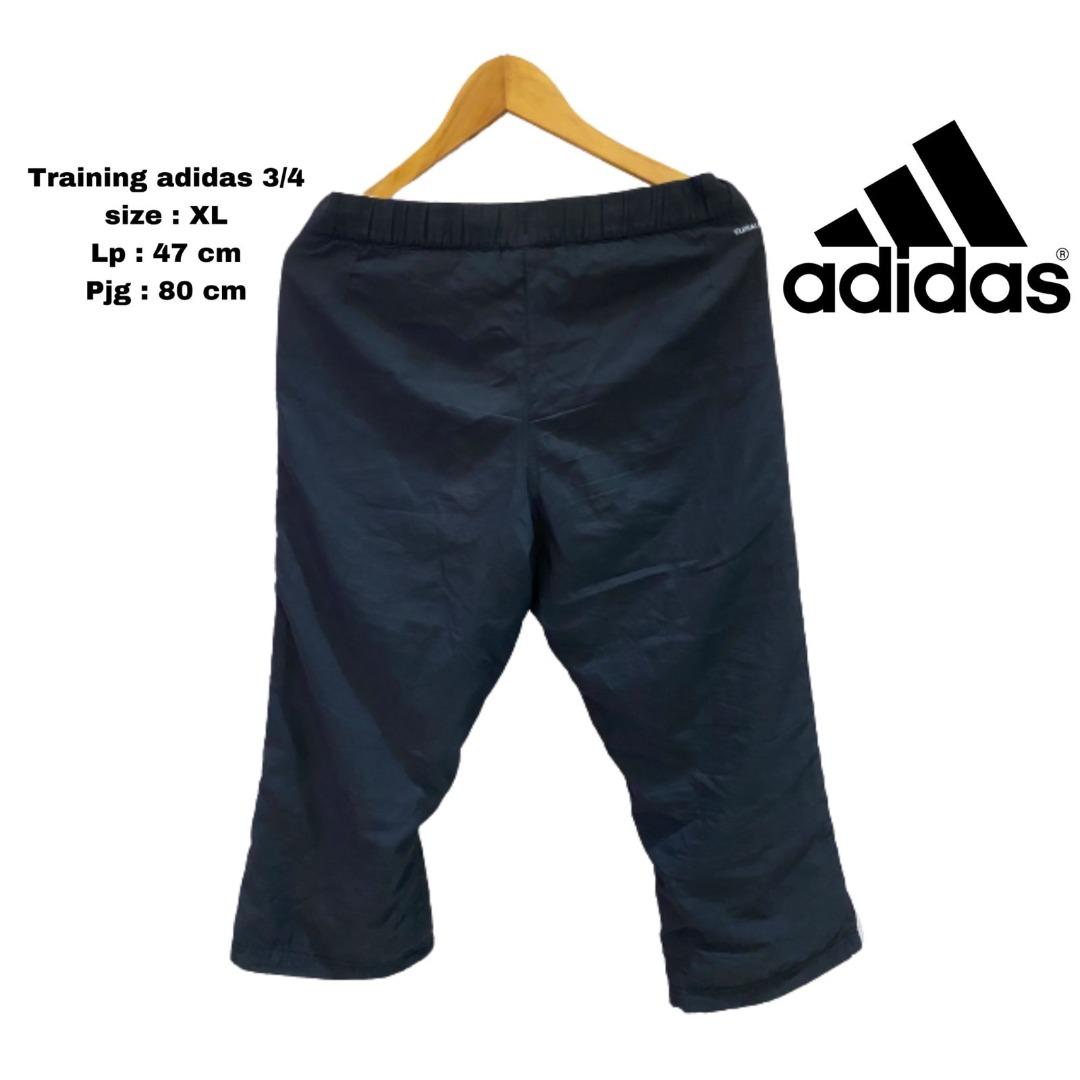 Celana Adidas Training 3 4 Sportwear 3 Stripes Black Size XL Olah Raga Baju Olahraga di Carousell