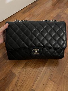 ❌Chanel jumbo caviar black shw