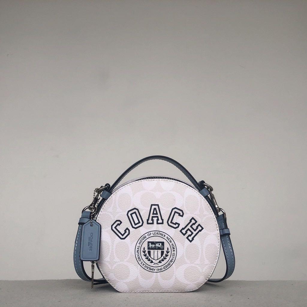 Coach Canteen Crossbody in Signature Canvas with Varsity Motif