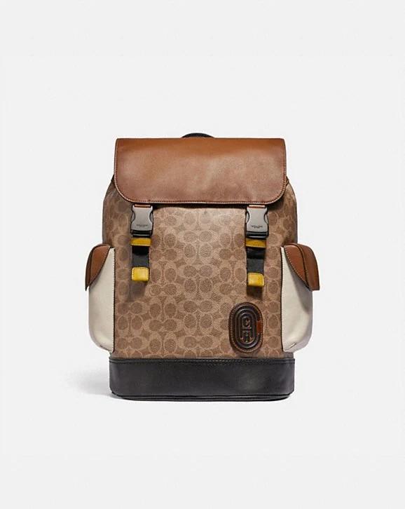 PRE ORDER COACH Rivington Backpack In Signature Canvas With Coach Patch Men s Fashion Bags Backpacks on Carousell