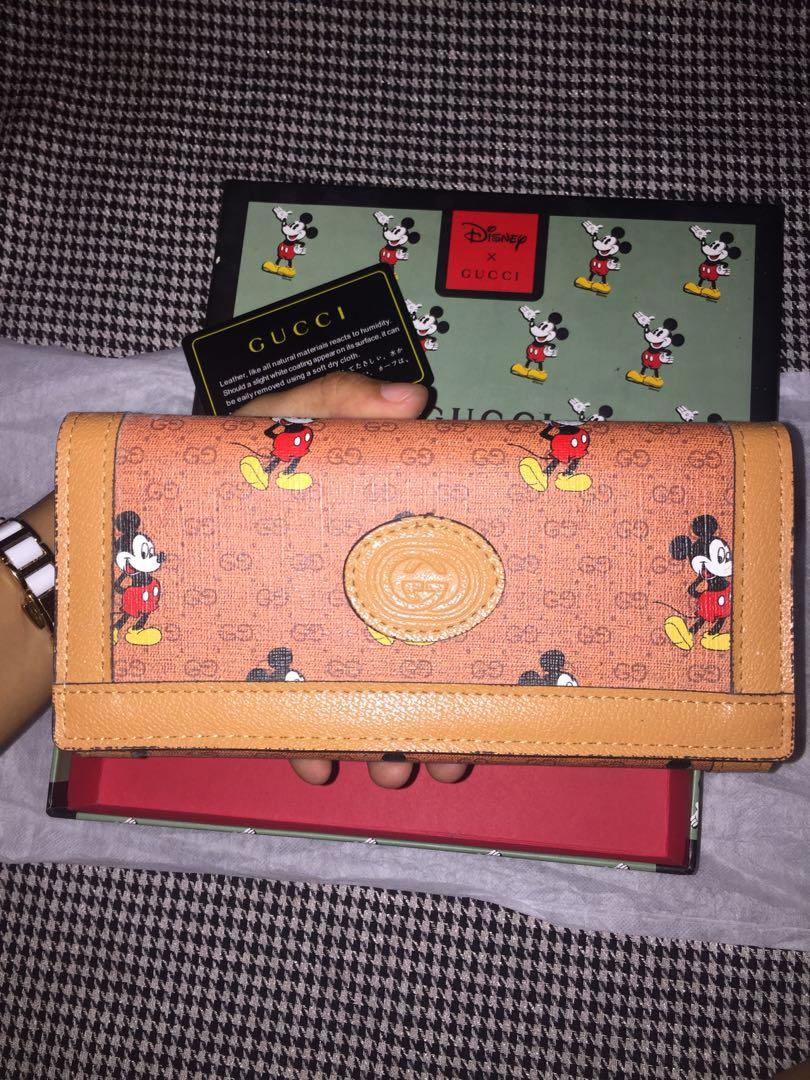 Gucci disney top long wallet