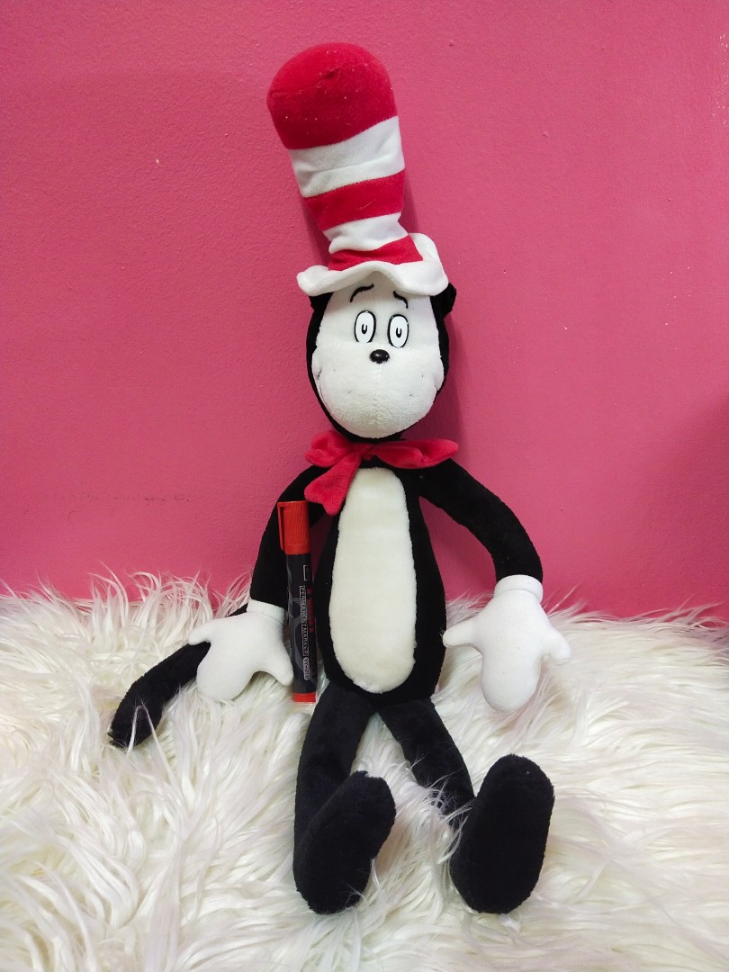 Cat in the top hat plush doll
