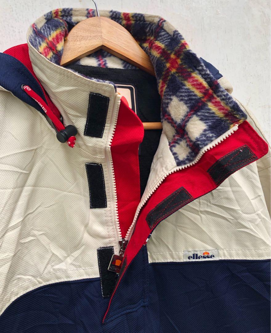 ellesse Kangaroo Pocket Half Zip Jacket With Hoodie Women s