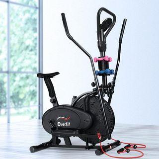 Everfit 6in1 Elliptical Cross Trainer Exercise Bike Bicycle Home Gym Fitness