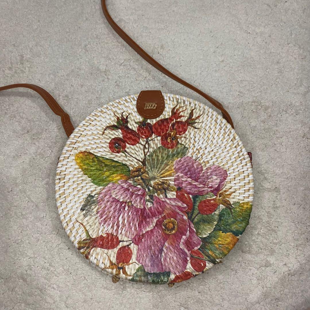 Round rattan on sale bag bali