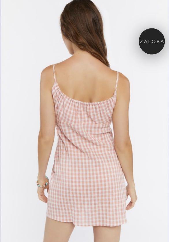 Forever 21 Gingham Plain Mini Cami Dress Women s Fashion Dresses