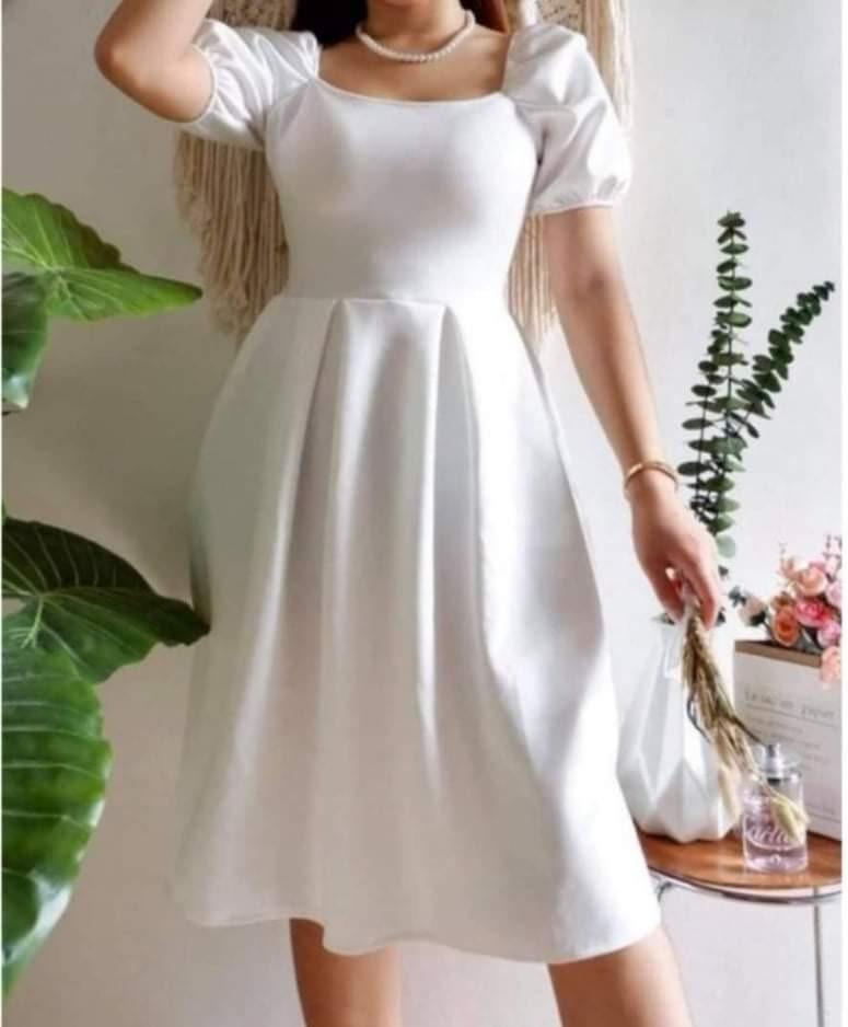 White dress sale below the knee