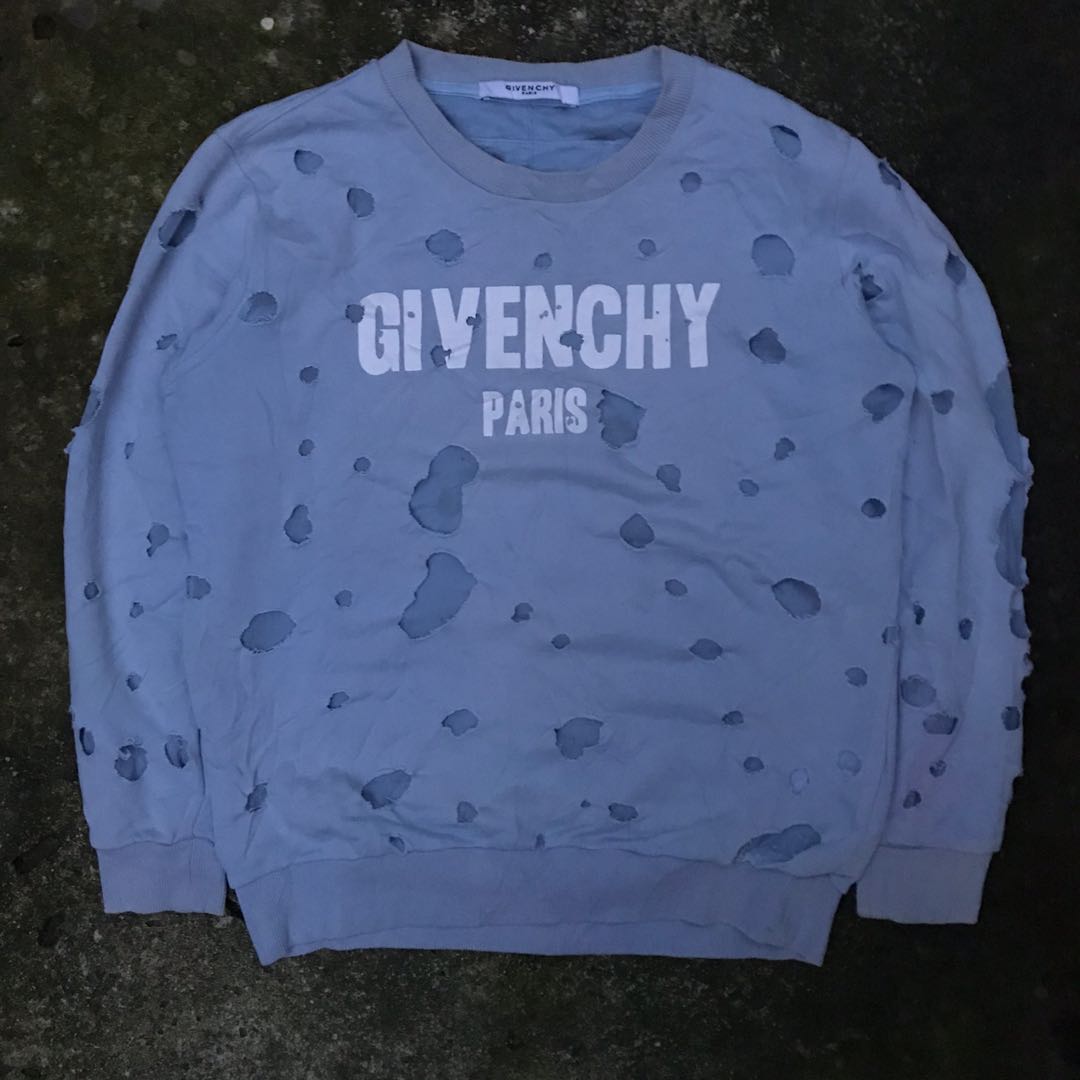 Givenchy Distressed Crewneck Luxury Apparel on Carousell